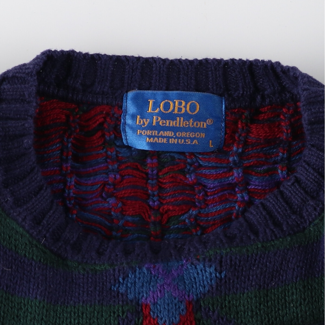 PENDLETON LOBO 90's ヴィンテージ USA製 ニットセーター