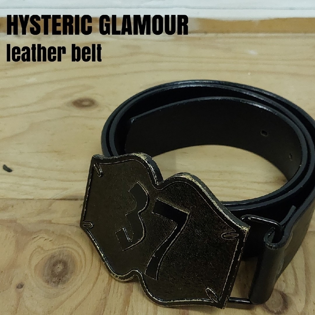 HYSTERIC GLAMOUR(ヒステリックグラマー)のHYSTERIC GLAMOUR/ヒステリックグラマー レザー ベルト メンズのファッション小物(ベルト)の商品写真