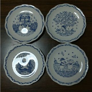 ニッコー(NIKKO)のみゆ様専用　NIKKO TABLEWARE　クマ/ベア柄　ケーキ皿　4枚セット(食器)