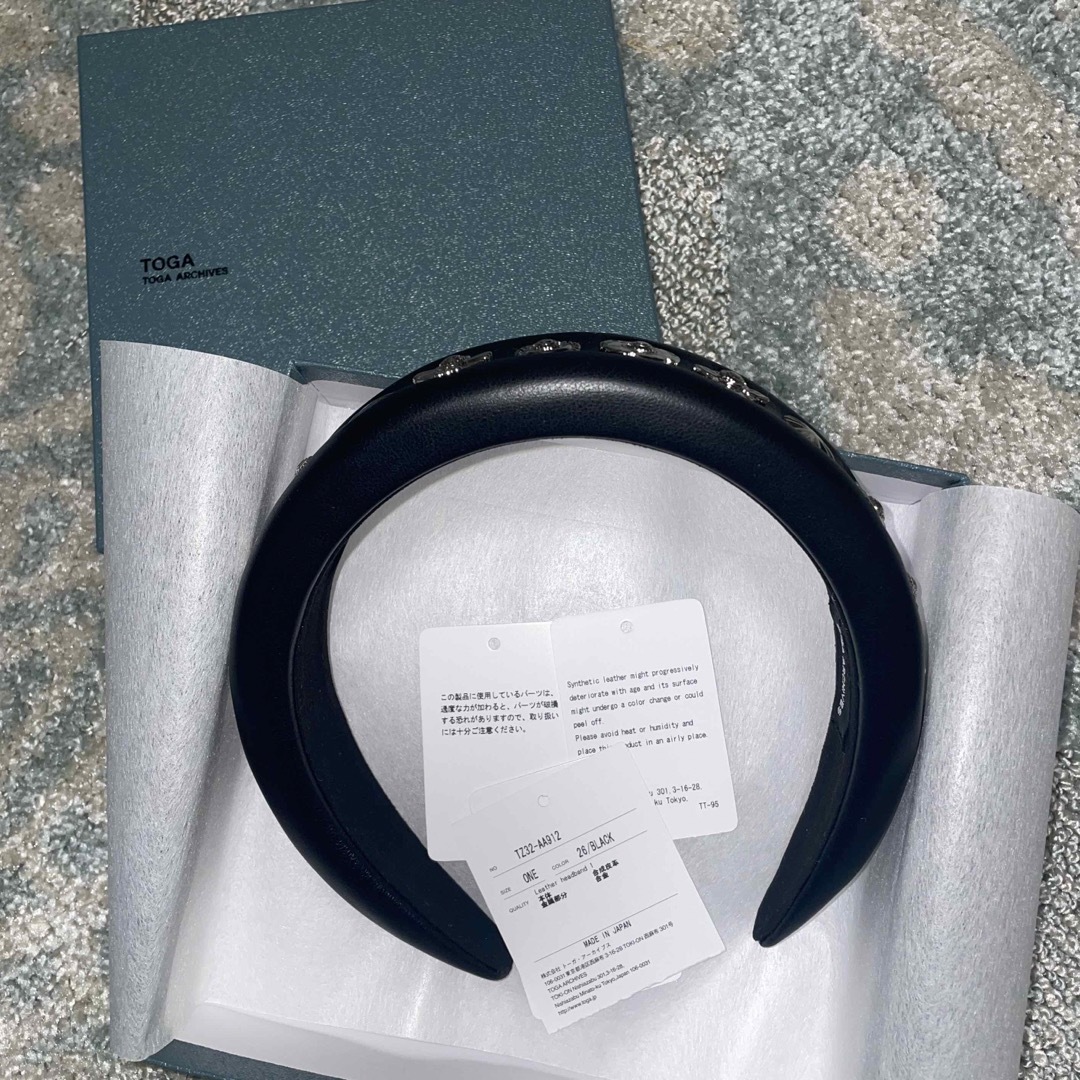TOGA Leather Headband 1 トーガ カチューシャ - electrabd.com