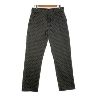 シュプリーム(Supreme)のシュプリーム 19AW Work Pant ワークパンツ モノグラム ブラック Size 30(ワークパンツ/カーゴパンツ)