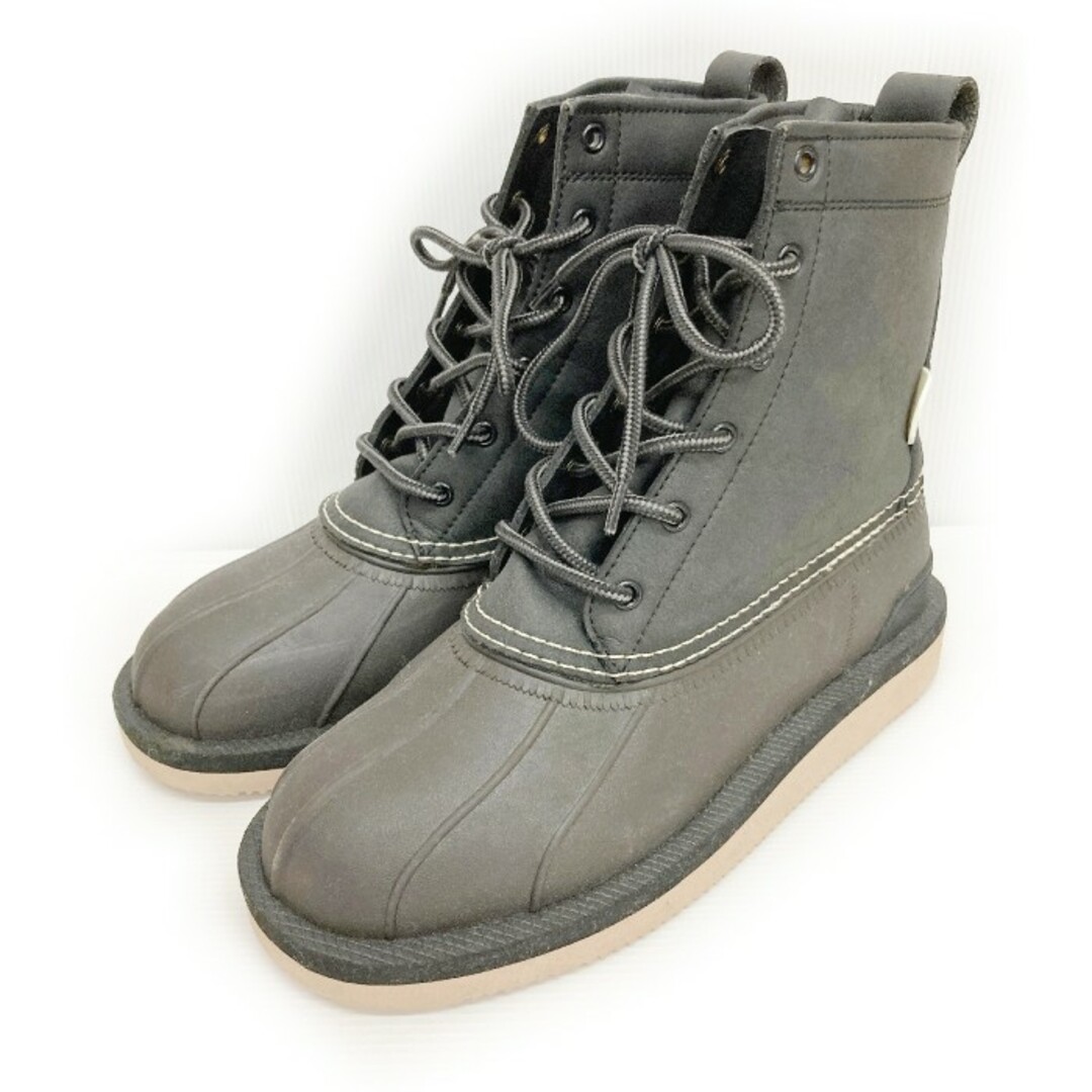 ★スイコック SHERPA WATER PROOF ブーツ ブラック×ブラウン size24cm