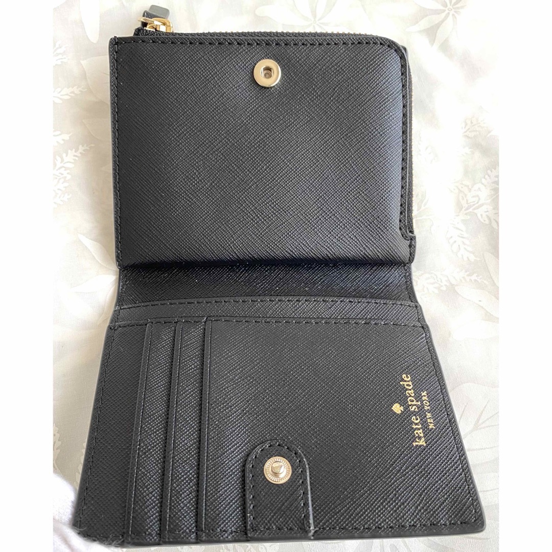 【新品】kate spade 折財布　二つ折り財布 WLRU4940 ブラック 6