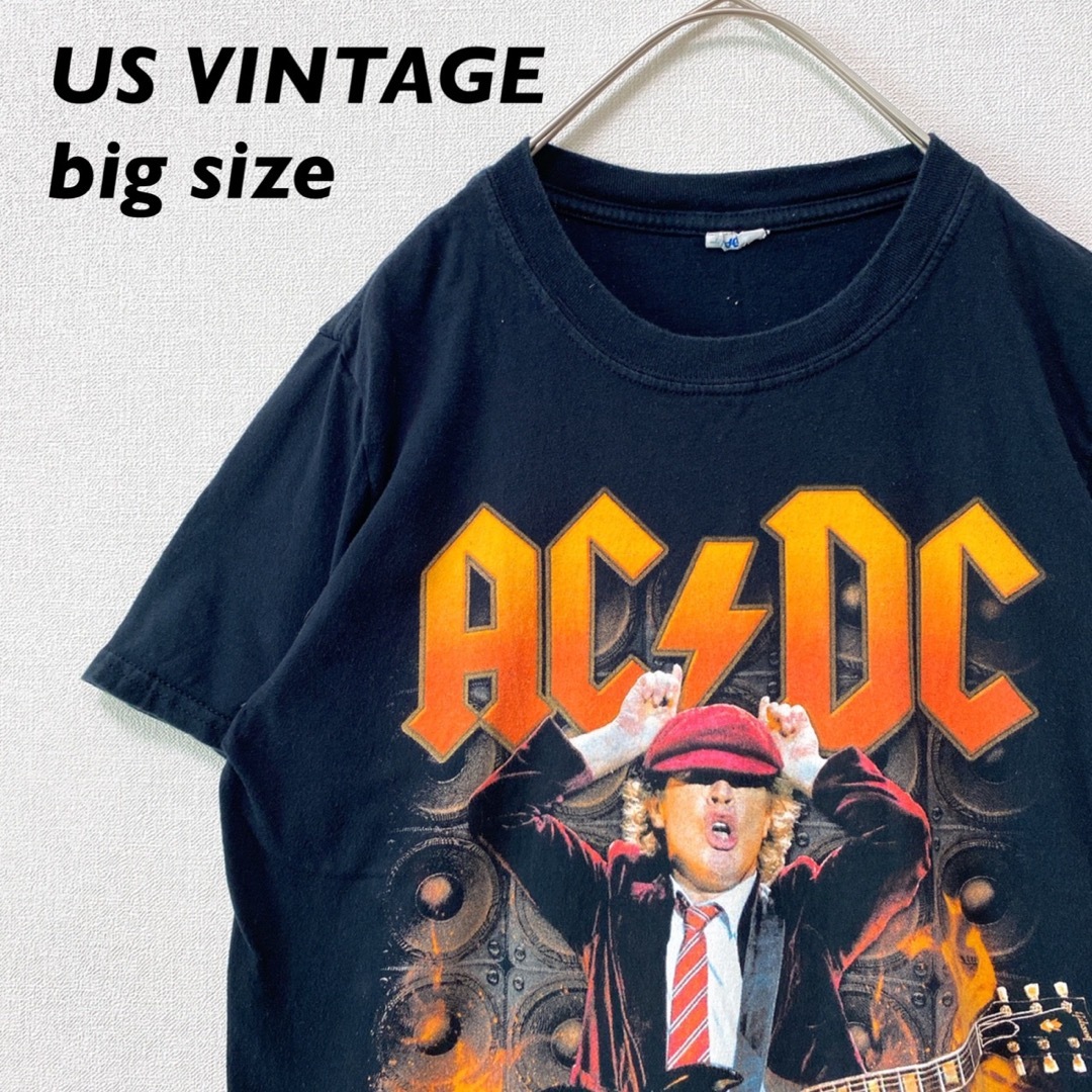 MUSIC TEE - US古着 半袖Tシャツ ACDC ロックバンド バンドTシャツ