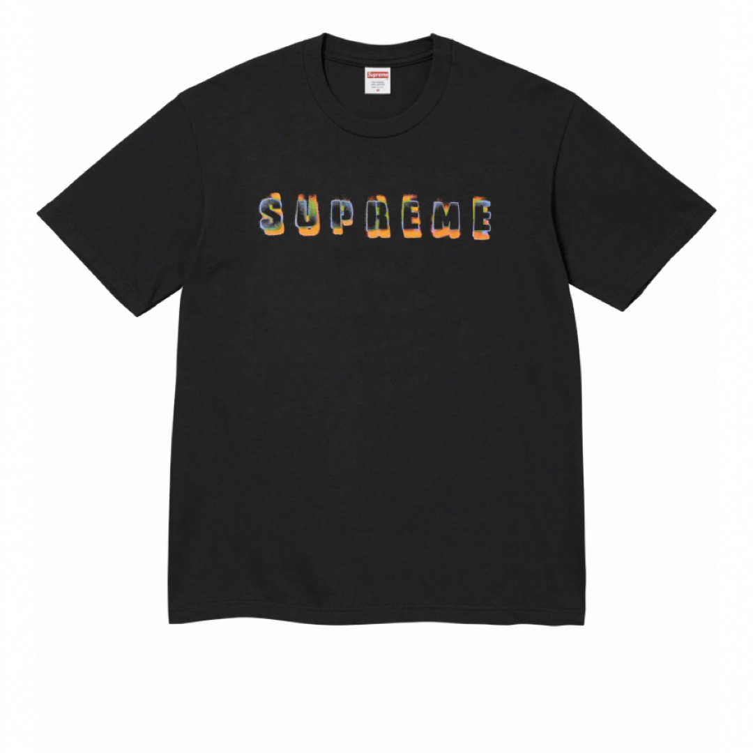 Supreme Stencil Tee 黒 ブラック Lサイズ 23FWシュプ