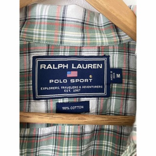 Ralph Lauren - POLO SPORT 90's古着 チェックシャツ BDシャツ 長袖 