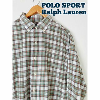 ラルフローレン(Ralph Lauren)のPOLO SPORT 90's古着　チェックシャツ　BDシャツ　長袖シャツ(シャツ)