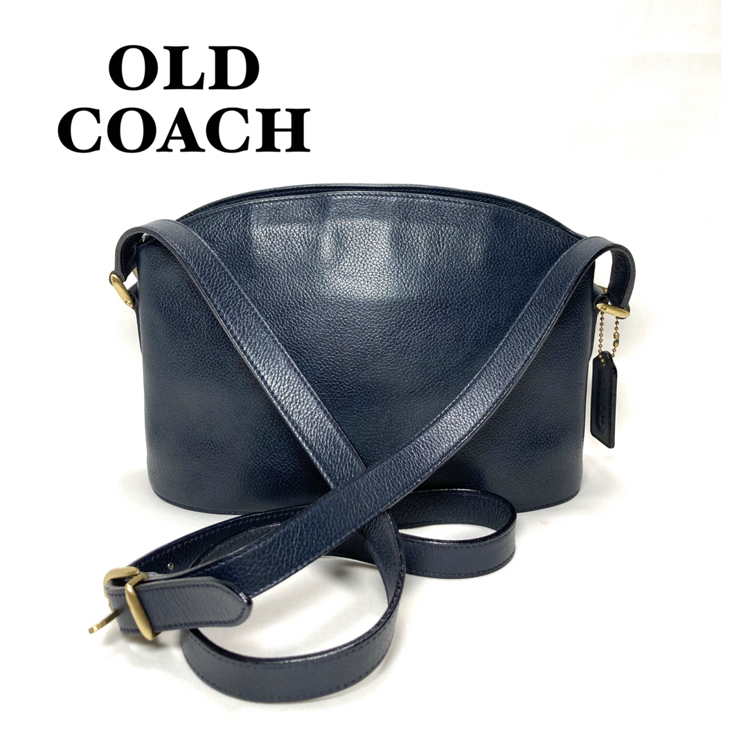 COACH   オールドコーチ ネイビー ショルダーバッグ