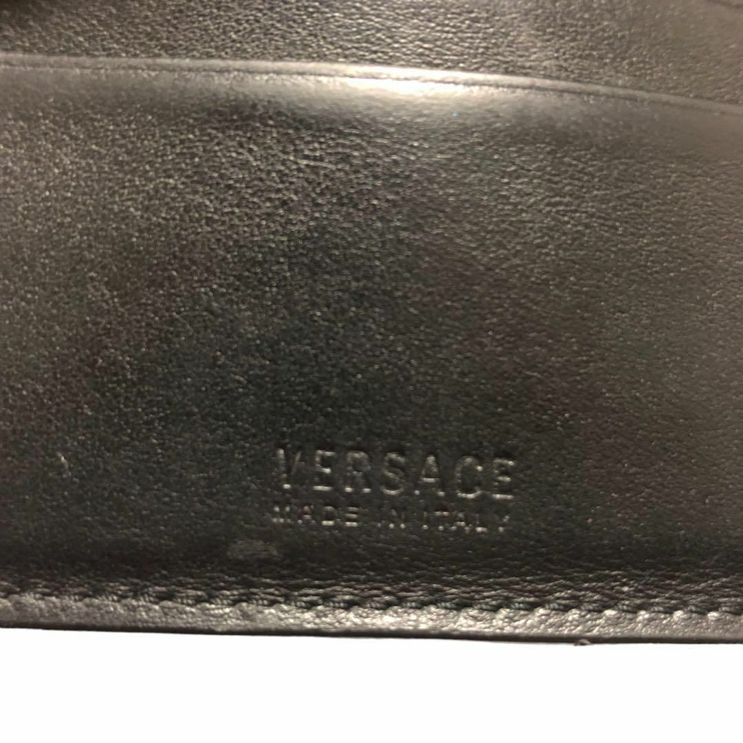 VERSACE ヴェルサーチ 二つ折り財布 レザー メデューサ ブラック 5