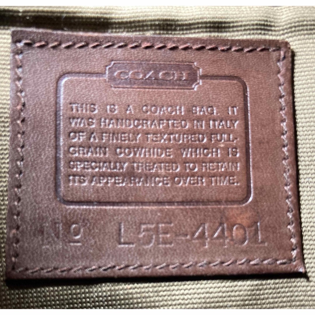 【美品】COACH オールドコーチ ショルダーバッグ イタリア製 4401