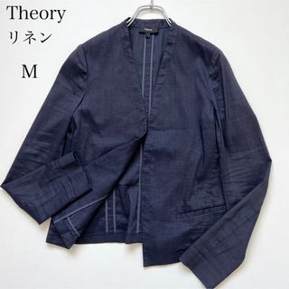 Theory 21ss リネンシャツジャケット 892ネイビー