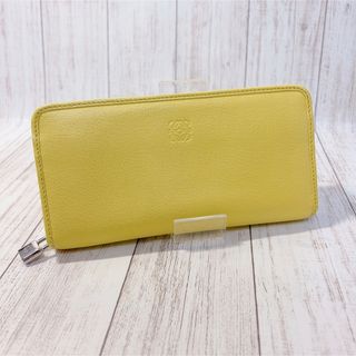 ⭐️良品⭐️ ロエベ リピートアナグラム レザー 長財布 イエロー