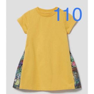 グラニフ(Design Tshirts Store graniph)のグラニフ　美女と野獣　パターン　ディズニープリンセス　キッズワンピース　110(ワンピース)