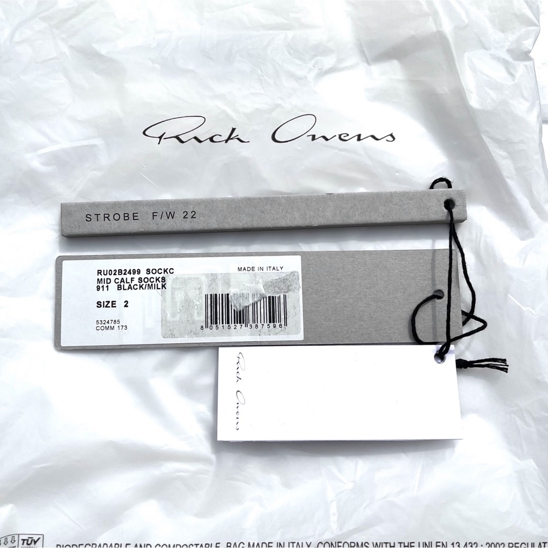 新品未使用 RICK OWENS 22AW STROBE SOCKS