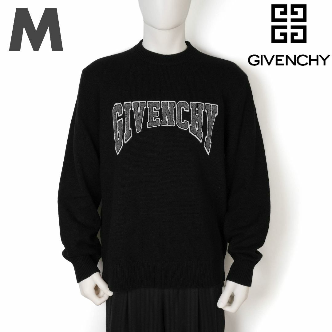 新品 GIVENCHY パッチ付きウール＆カシミア セーター M