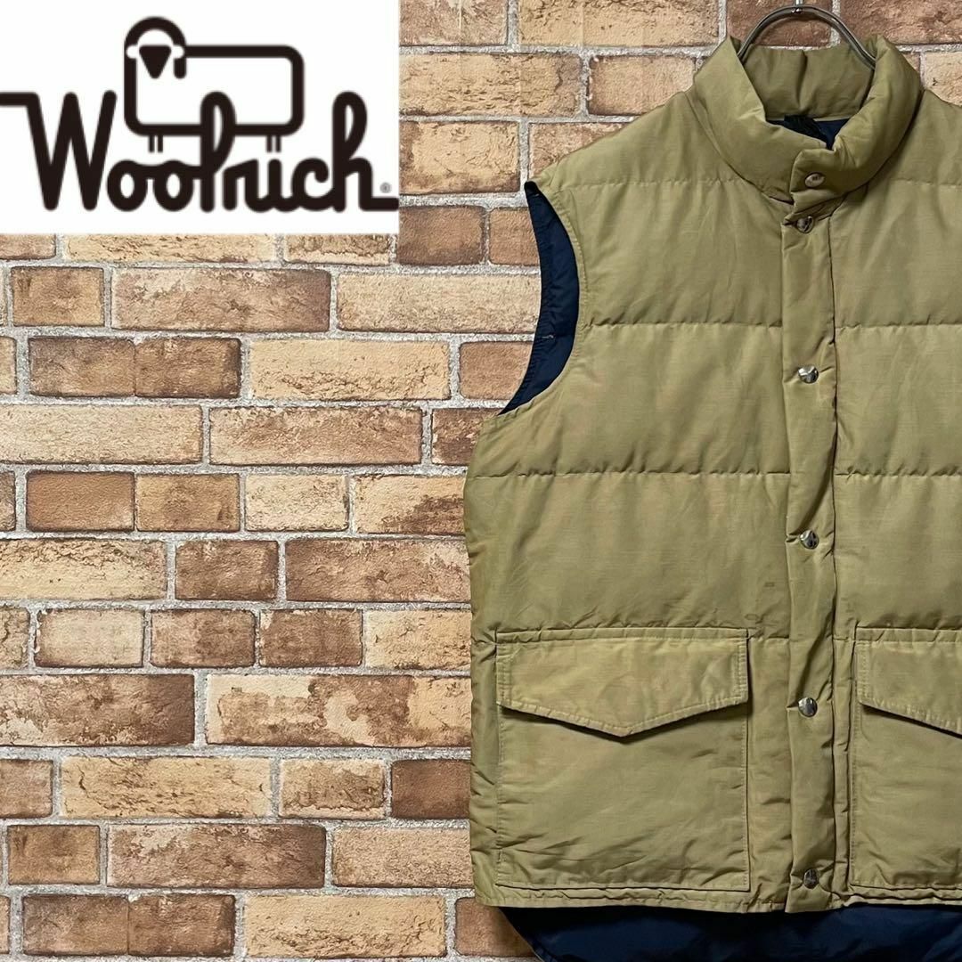 70s woolrich ダウンベスト 白タグ USA製 山田蓮着用