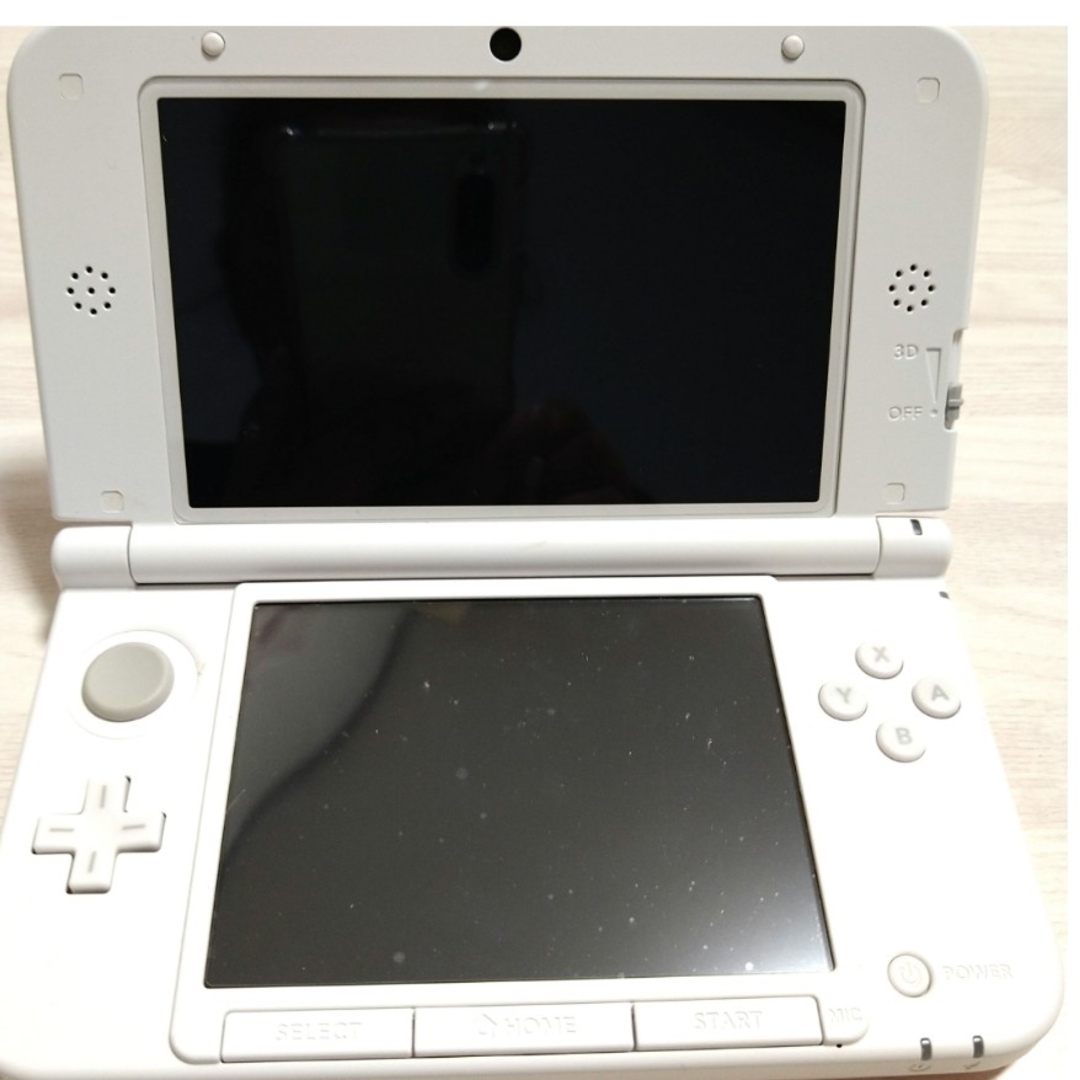 ニンテンドー3DS(ニンテンドー3DS)のNintendo 3DS  LL 本体ピンク/ホワイト　ジャンク エンタメ/ホビーのゲームソフト/ゲーム機本体(携帯用ゲーム機本体)の商品写真