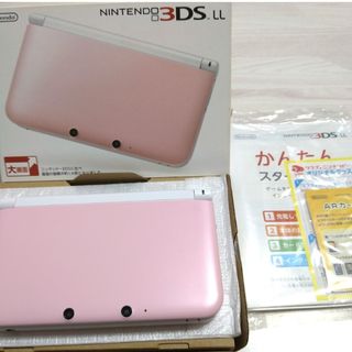 ニンテンドー3DS(ニンテンドー3DS)のNintendo 3DS  LL 本体ピンク/ホワイト　ジャンク(携帯用ゲーム機本体)