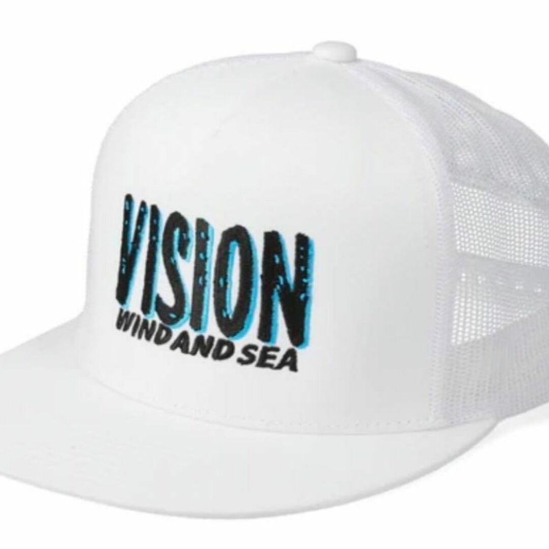 VISION × WIND AND SEA MESH CAP WHITE | kensysgas.com