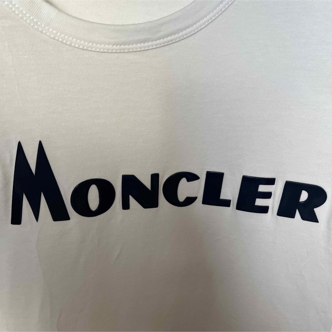 MONCLER(モンクレール)の【極美品‼️】MONCLER  国内正規 半袖 Tシャツ S ホワイト メンズのトップス(Tシャツ/カットソー(半袖/袖なし))の商品写真