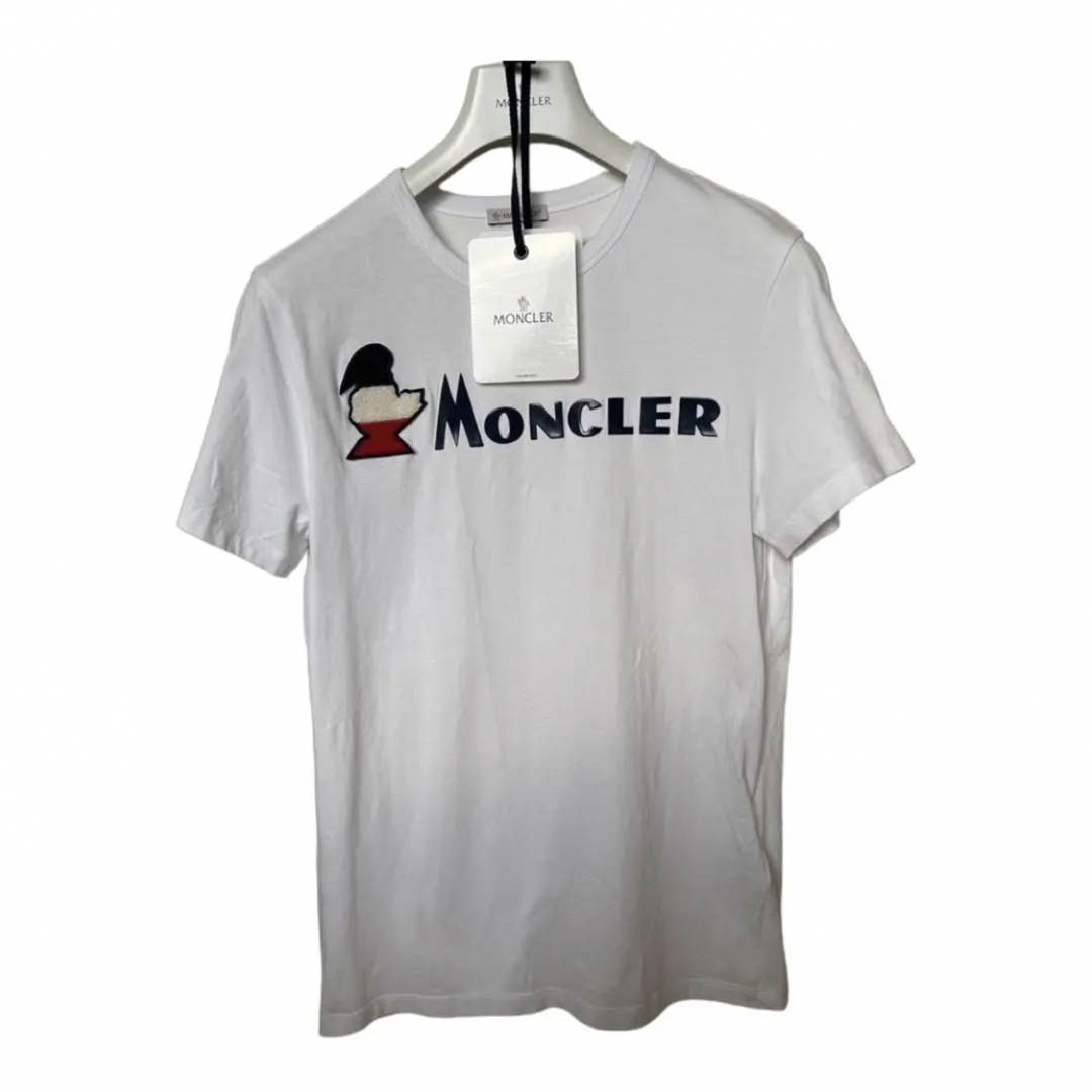 MONCLER - 【極美品‼️】MONCLER 国内正規 半袖 Tシャツ S ホワイトの