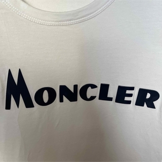 【極美品】モンクレール　Tシャツ　ホワイト　白　サイズL 国内正規品