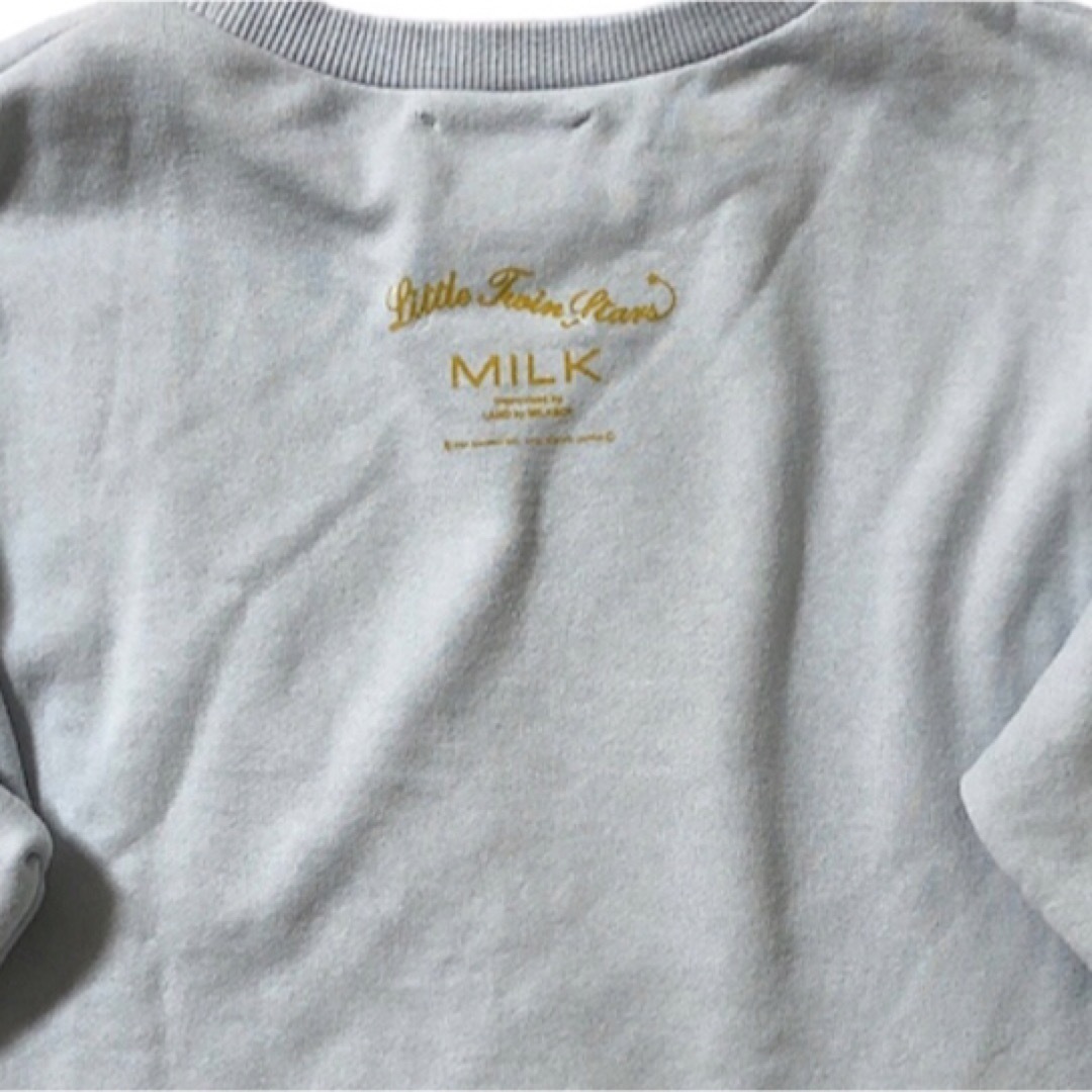 MILK(ミルク)のMILK× Little Twin Starsコラボ　ミルクキキララ　トレーナー レディースのトップス(トレーナー/スウェット)の商品写真