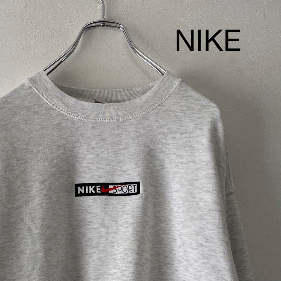 古着 90s NIKE 刺繍ロゴ BOXロゴ スウェット トレーナー | フリマアプリ ラクマ