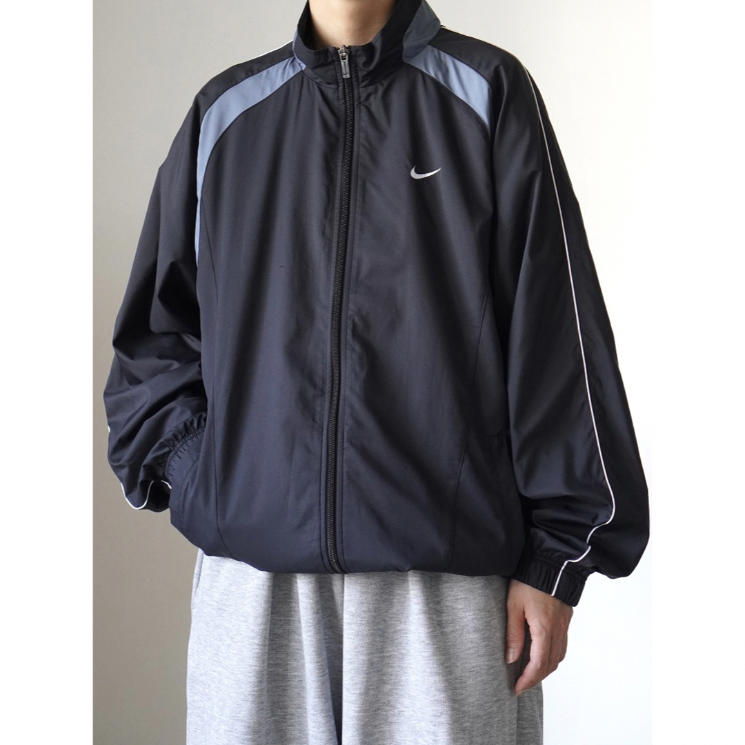 00s 古着 OLD NIKE テック ナイロンジャケット トラックジャケット-