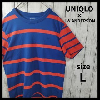 ユニクロ(UNIQLO)の【UNIQLO × JW ANDERSON】ボーダー柄カットソー　コラボ　夏　秋(Tシャツ/カットソー(半袖/袖なし))