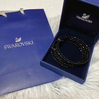 スワロフスキー(SWAROVSKI)のスワロフスキー　8連ビーズブレスレット　(ブレスレット/バングル)