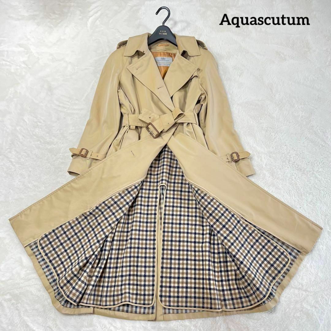 AQUA SCUTUM - アクアスキュータム トレンチコート ウールライナー付き