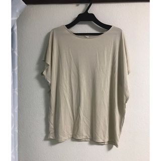 ユニクロ(UNIQLO)のUNIQLO ドレープクルーネックT ナチュラル(Tシャツ(半袖/袖なし))