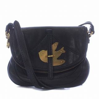 マークバイマークジェイコブス(MARC BY MARC JACOBS)のMARC by MARC JACOBS ショルダーバッグ ラムレザー 黒(ショルダーバッグ)