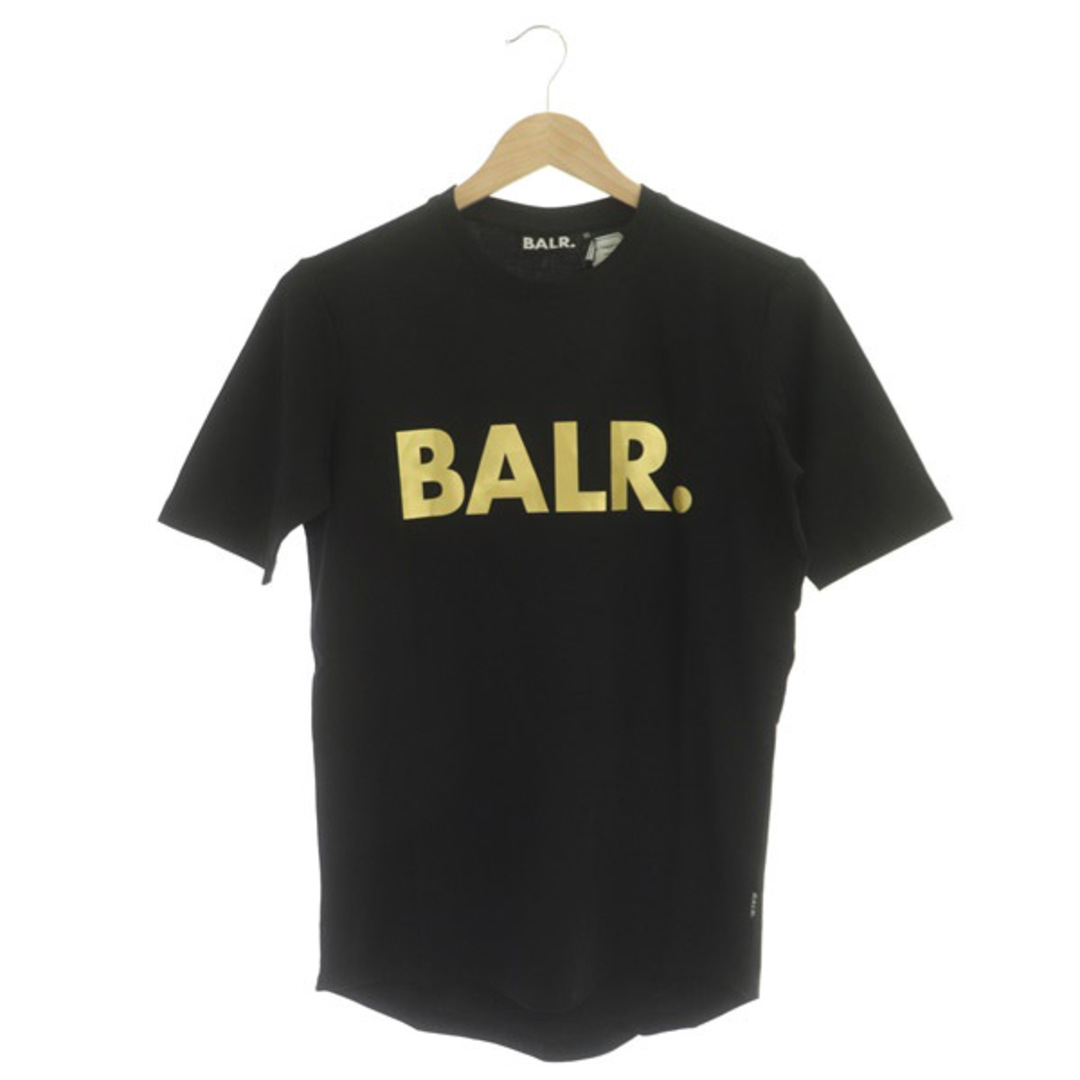 ボーラー BALR. Tシャツ 半袖 ロゴプリント コットン XS 黒 ブラック