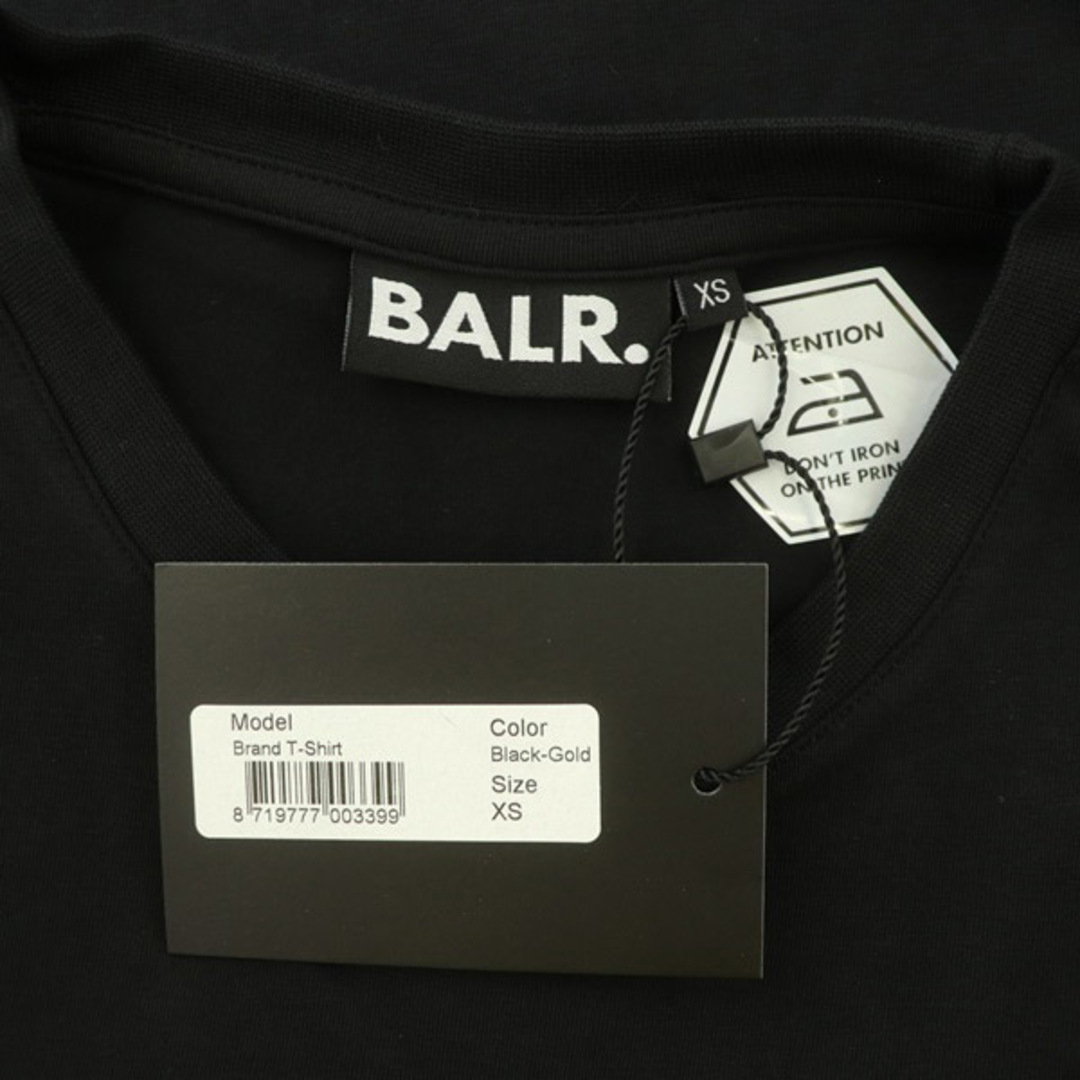 ボーラー BALR. Tシャツ 半袖 ロゴプリント コットン XS 黒 ブラック 2