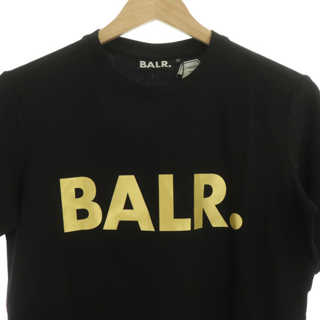 ボーラー BALR. Tシャツ 半袖 ロゴプリント コットン XS 黒 ブラック 3