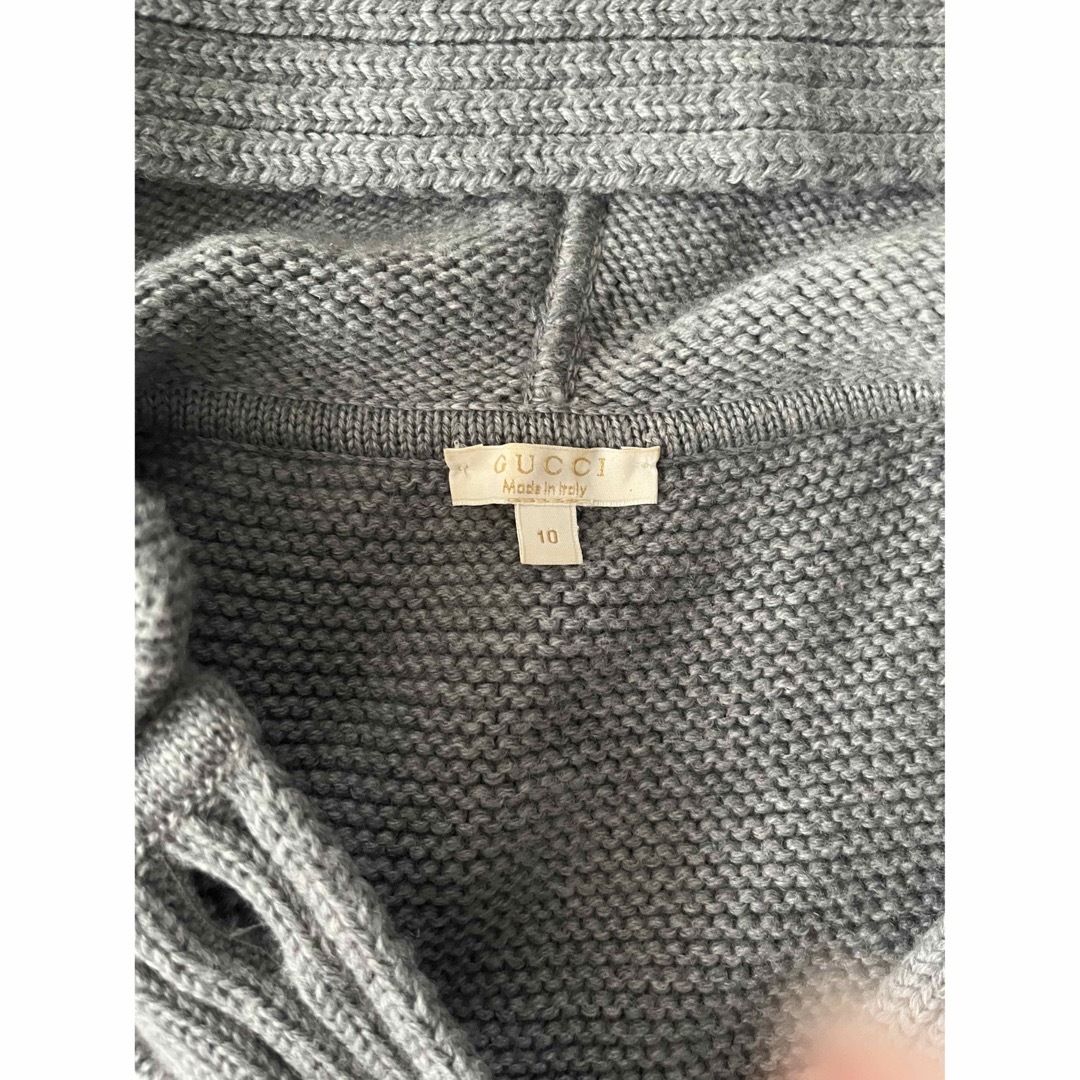 美品*GUCCI グッチ キッズ ニットケープ マント 10-