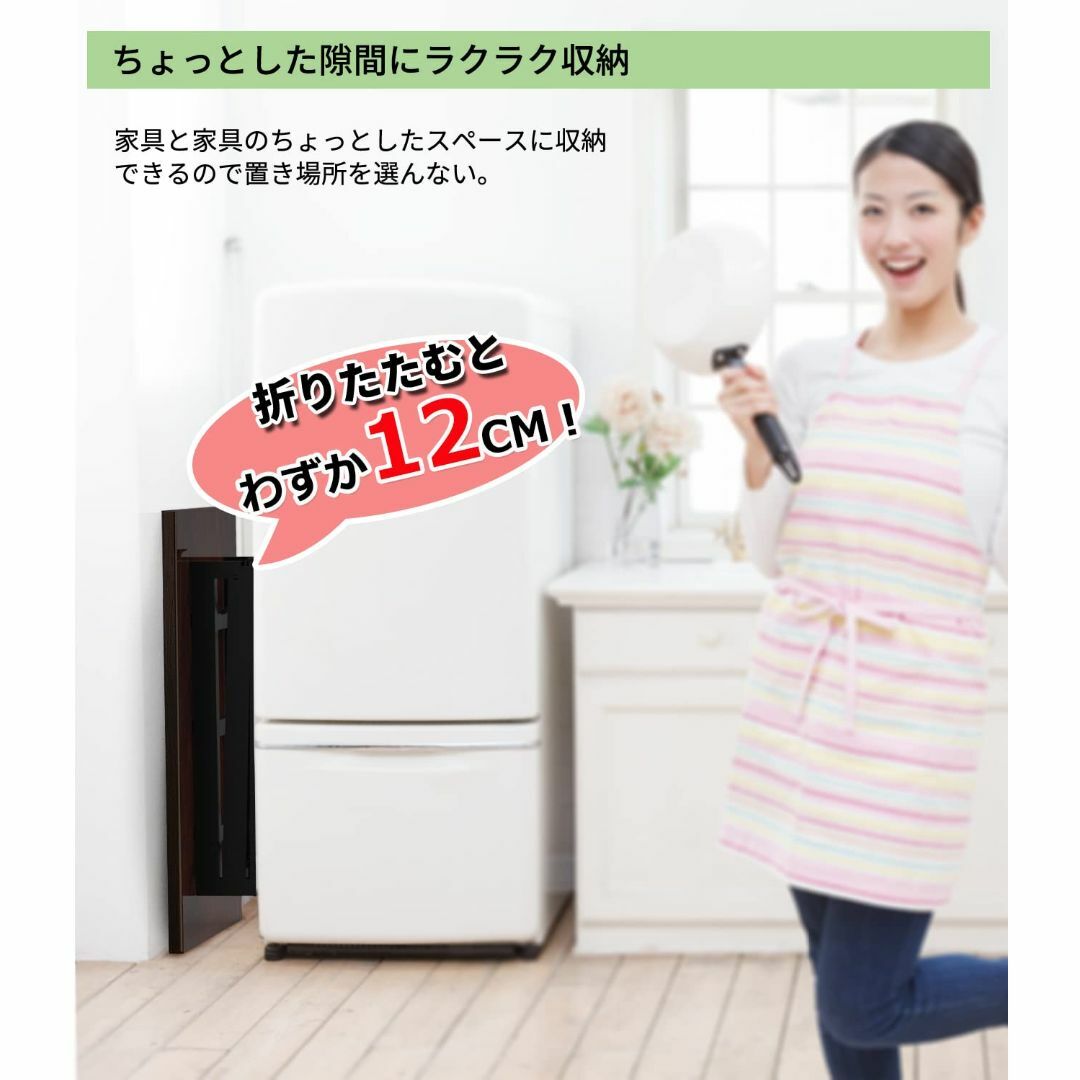 TTWO 折りたたみデスク 幅80×奥行60×高さ70cm 中棚付き 組立不要