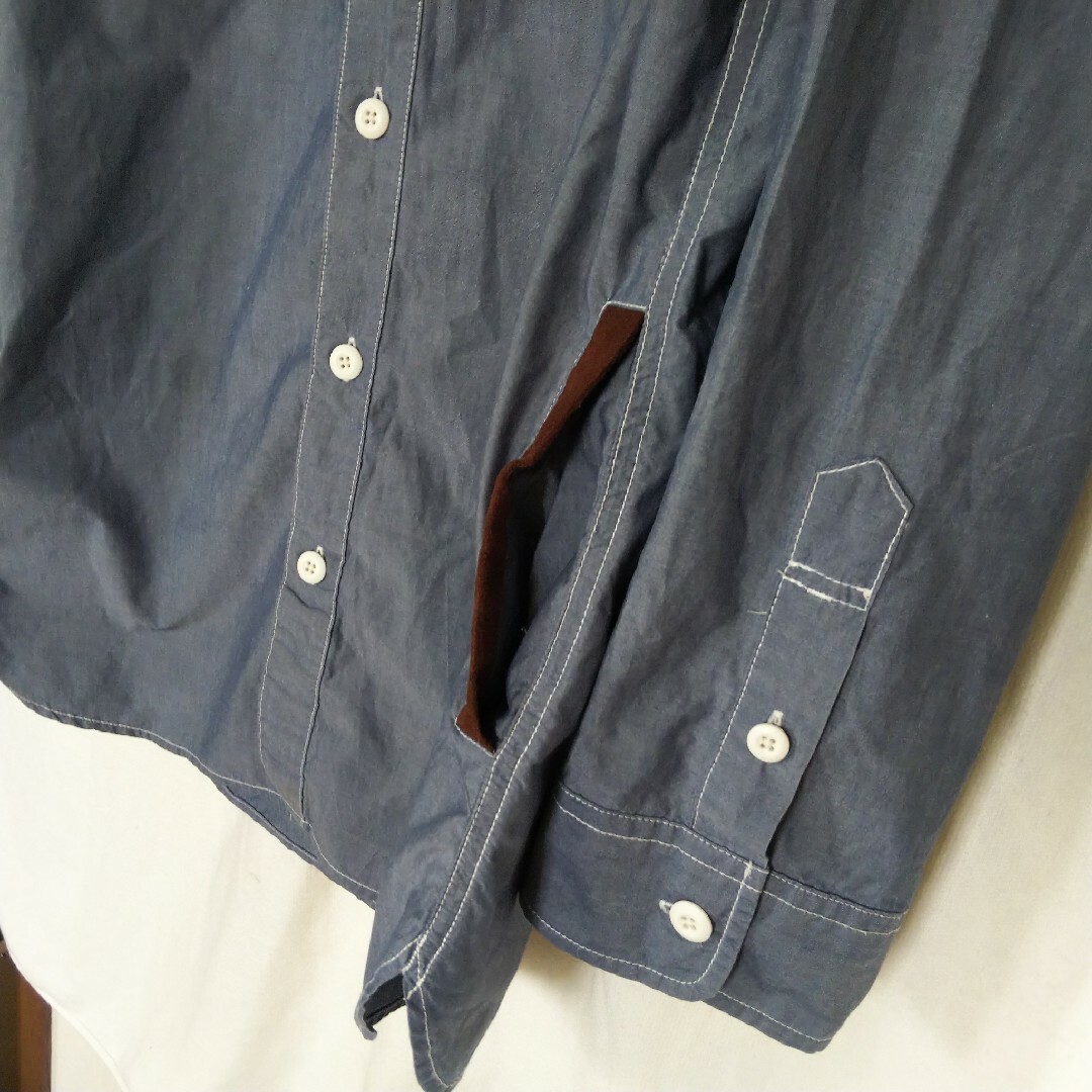 coen(コーエン)のトレンド コーエン coen バンドカラーロングシャツジャケット プレッピーレア メンズのトップス(シャツ)の商品写真
