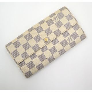 ルイヴィトン(LOUIS VUITTON)のLouis Vuitton ルイヴィトン ポルトフォイユサラ長財布ダミエアズール(財布)