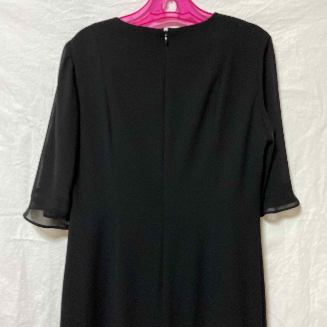 半袖 喪服 礼服 ブラックフォーマル 黒 ワンピース　冠婚葬祭 レディースのフォーマル/ドレス(礼服/喪服)の商品写真