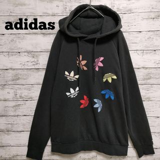 adidas - adidas アディダス パーカー プルオーバー トレフォイル 刺繍 ...