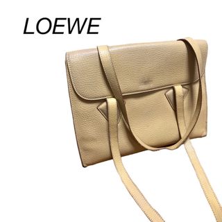 ロエベ バングル レザー 革 ネイビー 紺色 ゴールド金具 LOEWE