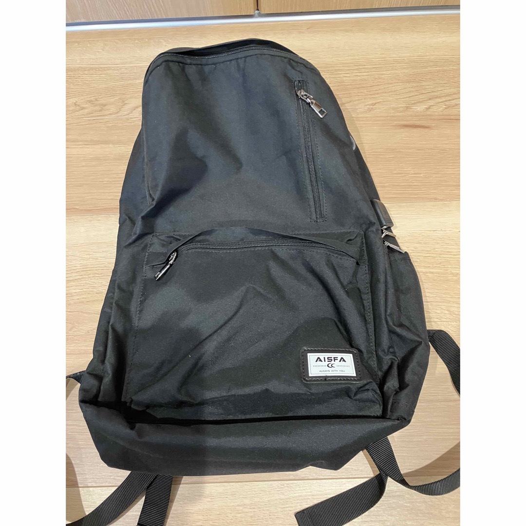 リュックサック　黒　AISFA レディースのバッグ(リュック/バックパック)の商品写真
