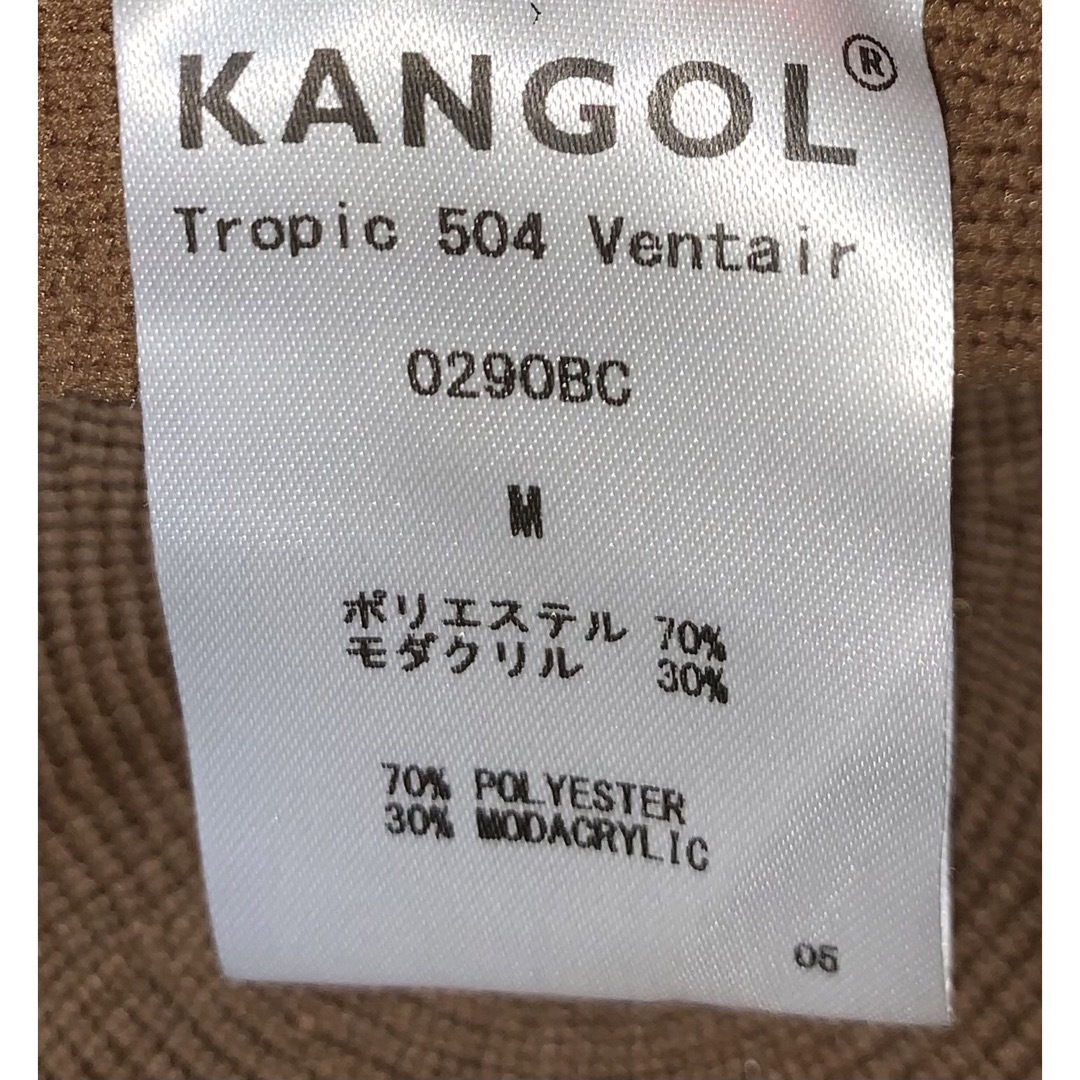 M 美品 KANGOL ハンチングキャップ カンゴール ベレー帽 ブラウン 茶