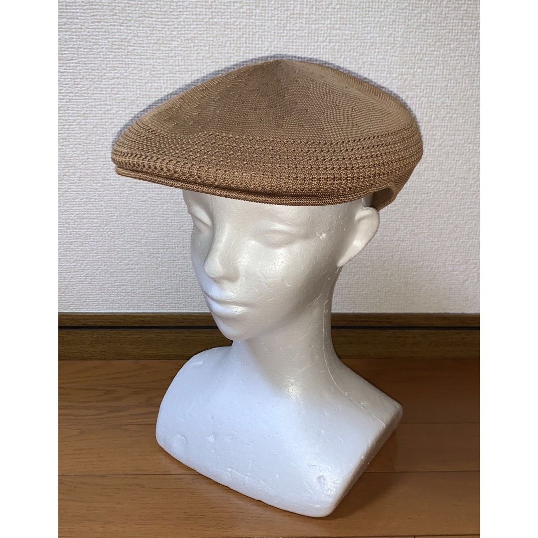 M 美品 KANGOL ハンチングキャップ カンゴール ベレー帽 ブラウン 茶