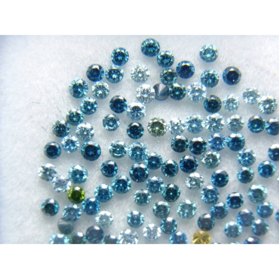 ミックスカラー系 SI~Iクラス 合計0.99ct 天然ダイヤルース-