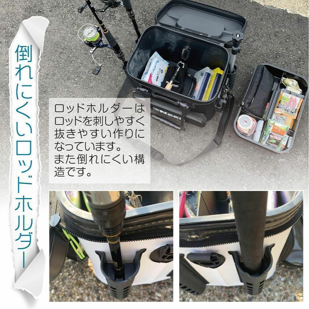 Neer バッカン 32L ホワイト 水汲みバケツ付き タックルボックス127332L