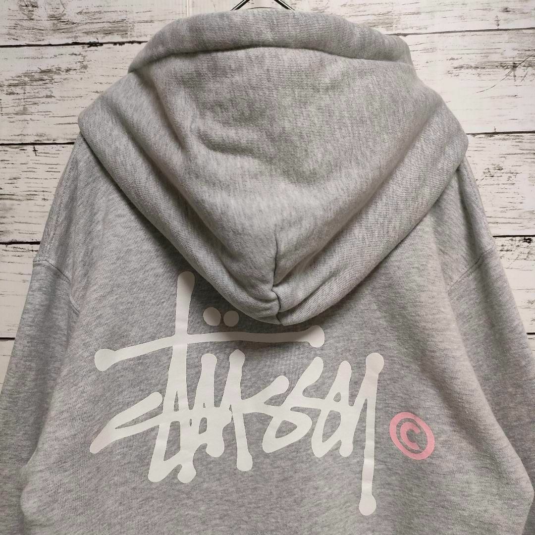 stussy ステューシー パーカー ビッグプリント デカロゴ